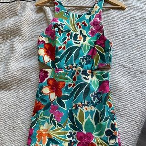 Zara Tropical Print Mini Dress (with shorts)